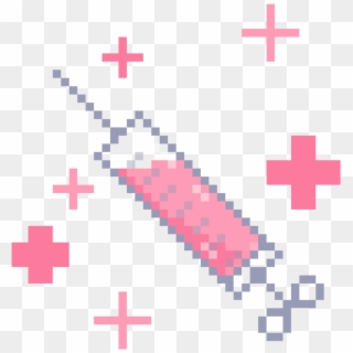 Inyección Cute Kawaii Pixel Pixels - Medicine Transparent Gif Clipart
