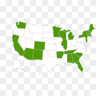 Alabama, Arizona, Arkansas, California, Colorado, Florida, - Map Of The United States Clipart