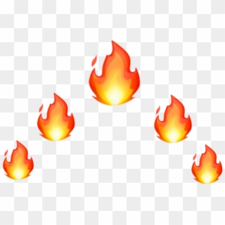 #fire #fireemoji #red #orange #emoji #crown #headcrown - Fire Emoji Crown Png Clipart