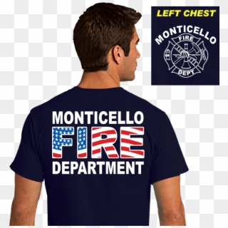 Fire Dept Shirts - Fire Department Shirt Flag Clipart