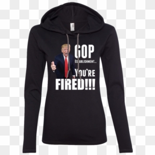 Donald Trump Fires Gop Ladies Ls T-shirt Hoodie Tiberius - Birthday On 7 February Clipart