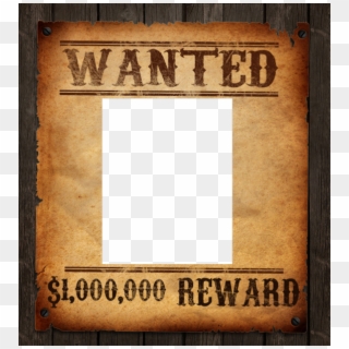 Most Wanted Photo Poster Frame - Wanted Frame Png Clipart