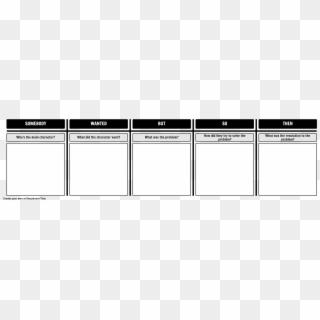 Select Format To Print This Storyboard - Somebody Wanted But So Then Template Clipart