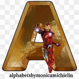 Iron Man Alphabet Png, Homem De Ferro Alfabeto - Iron Man Clipart