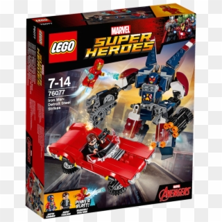 Lego Iron Man Png - Lego Detroit Steel Strikes Clipart