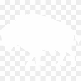 Bison Black And White Outline Clipart