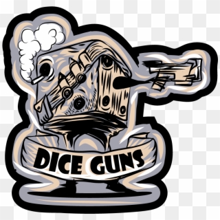 Dice Guns Logo Process Clipart