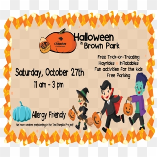 Free Trick Or Treating, Inflatables And More - Cartoon Clipart