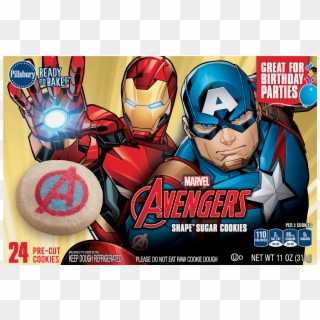 Pillsbury Ready To Bake Avengers Shape Sugar Cookie - Avenger Captain America Wallpaper Hd Clipart