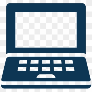 Laptop Icon Blue Clipart
