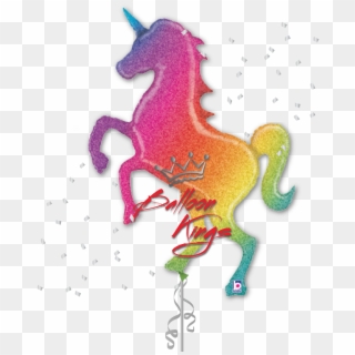 Glittering Rainbow Unicorn - Glitter A Rainbow Unicorn Clipart