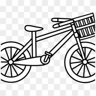 Bike Clipart Outline - Black And White Clip Art Bike - Png Download