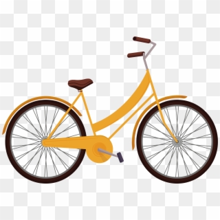 Bicycle Clipart Yellow Bike - Silver And Black Mtb - Png Download