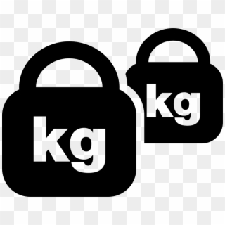 Two Weightlifting Tools Of Padlock Shape Svg Png Icon - Printing Clipart