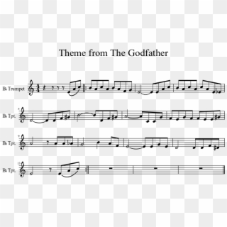 Theme From The Godfather Sheet Music 1 Of 1 Pages - Trumpet A Flat Scale 2 Octaves Clipart