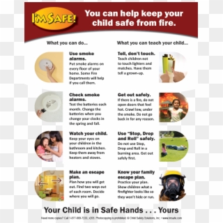5-5020 Parent Tip Sheet - Fire And Burn Safety Clipart