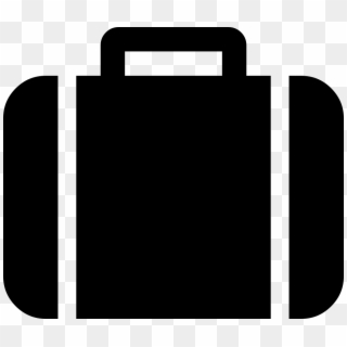 Png Icon Free - Suitcase Cartoon Black Clipart