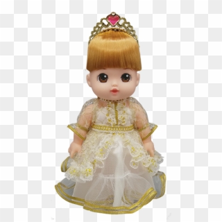 281702 Lulu Q In Golden Classic Princess Dress - Doll Clipart