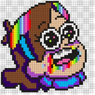 Mabel Pines On Smile Dip Perler Bead Pattern / Bead - Pixel Art Templates Mabel Pines Clipart