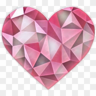 #heart #corazon #rock #roca #piedra #stone #gem #gema - Triangle Clipart