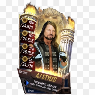 Ajstyles S4 20 Goliath - Wwe Supercard Ember Moon Clipart