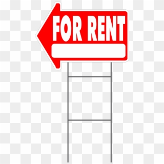 For Rent Yard Sign Arrow Shaped With Frame Statrting - Sign Clipart