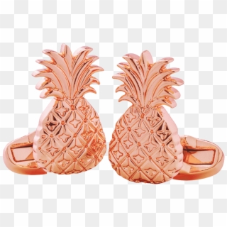 Elyx Boutique Copper Pineapple Cufflinks Cutout Min - Pineapple Clipart