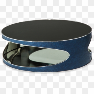 1perfectchoice Modern Black Round Top Blue Metal Frame - Coffee Table Clipart