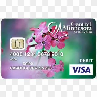 Pink Flowers - Perfect Money Visa Card Clipart