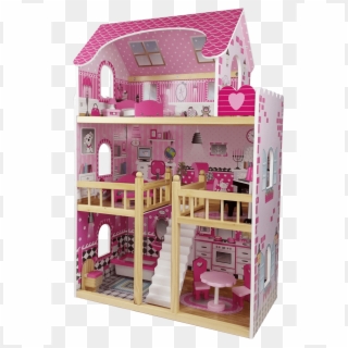 Dollhouse Png - Large Wooden Dolls House Clipart