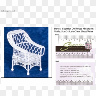 Sale Online Dollhouse Miniature Rattan Harbor Chair - Dollhouse Clipart
