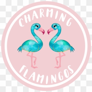 Charming Flamingos Final Logo Clipart