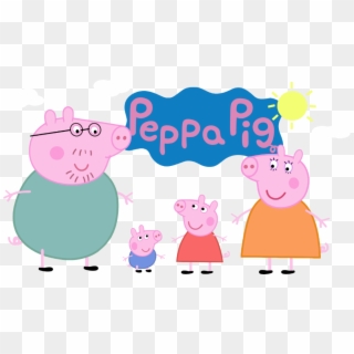 Peppa Pig Family - Peppa Pig Logo Transparent Clipart