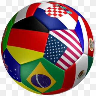 Soccer Ball Logo Clipart - World Cup Flag Ball - Png Download