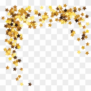 Yellow And Gold Decorative Stars - Star Clipart Background - Png Download