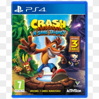 2d Crash En Ps4 - Playstation 4 Crash Bandicoot N Sane Trilogy Clipart