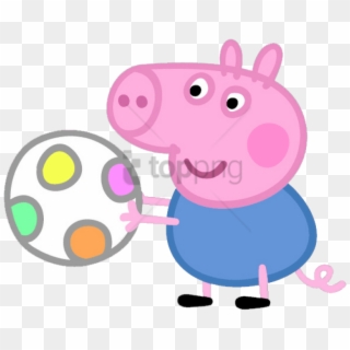 Peppa Pig Clipart Png - George Pig Pelota Transparent Png