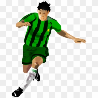This Free Icons Png Design Of Soccer Player Green Black Clipart