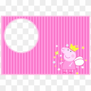 Free Peppa Pig Fairy Party Invitations - Pink Peppa Pig Background Clipart