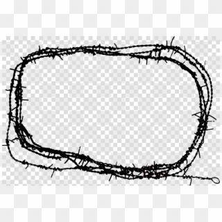 Barbed Wire Frame Png Clipart Barbed Wire - Play Button Png Transparent Background