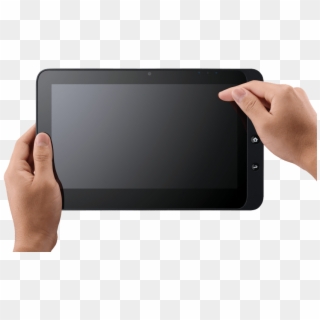 Free Png Download Hand Holding Tablet Png Images Background - Tablet With Hand Png Clipart