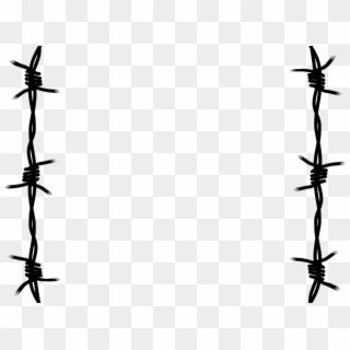 Barbed Wire Clipart Concertina Wire - Line Clip Art Barbed Wire Transparent - Png Download