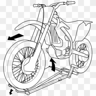 Scooter Outline Of Motorcycles And Motorcycling Harley-davidson - Gambar Pensil Motor Trail Clipart
