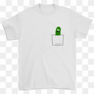 Pickle Rick - Embroider T Shirt With Flower Clipart