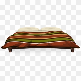 Couch Bed Pillow Table Furniture - Illustration Clipart