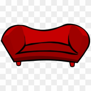 Sofa Clipart Red Couch - Club Penguin White Couch Sprite 004 - Png Download