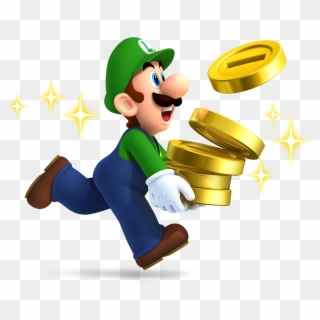 Luigi Clipart Coin - Super Mario Free Png Transparent Png