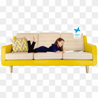 Slide Girl Couch - Studio Couch Clipart