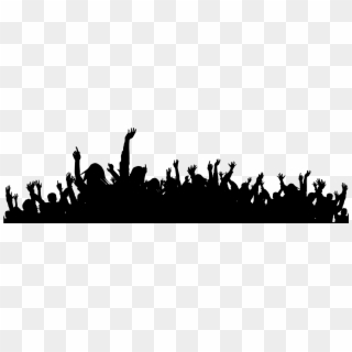 Concert Crowd Black And White Png Clipart