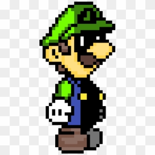 Pixel Art Mario Peach Toad Et Luigi - Paper Mario Pixel Art Clipart